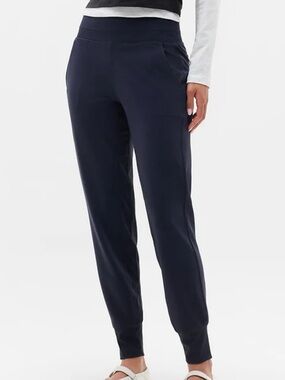 Athleta Women’s Navy Blue Venice High-Rise Joggers in a size Large